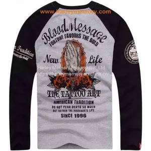 Wholesale Long Sleeve Blood Message Motorcycles Racing T-shirts thumbnail-1