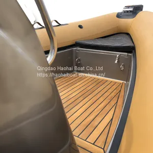 CE Approval 6.8m Fiberglass Hull Inflatable Yacht Boat Rib 680 for Sale thumbnail-5