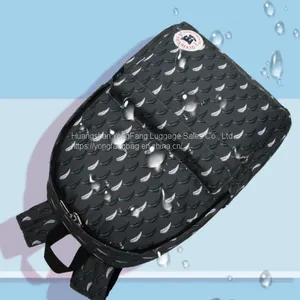 Simple Waterproof Light Campus Junior Shoulder Backpack thumbnail-4