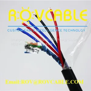 Pipe Inspection Robot Push Tether Cable With Fiberglass Rod thumbnail-1