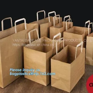 Environmental Protection Black Handle Kraft Paper Bags Wholesale,print White Handle Luxury Art Cheap Paper Bags With You thumbnail-1