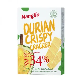 Chinese Crispy 160g Durian Biscuits Cracker Thin Durian Cookies thumbnail-1