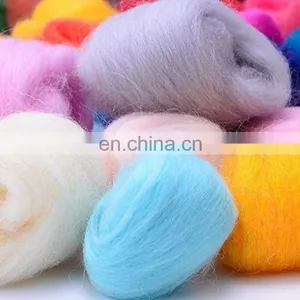 21um Needle Felting DIY Craft Materials White Merino Wool Roving Top thumbnail-5