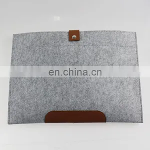 Yellow Color Customized Size Felt Handbags Laptop Computer Canvas Tote Bag thumbnail-5