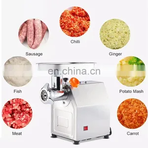 Kitchen Stainless Steel Commercial Industrial Electric Meat Grinder Mincer With Factory thumbnail-7