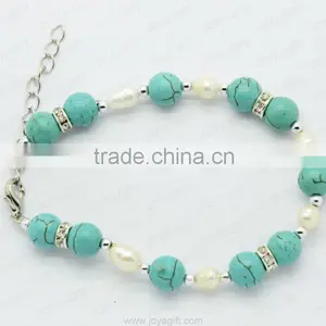 Natural Stone Pearl Anklet thumbnail-1