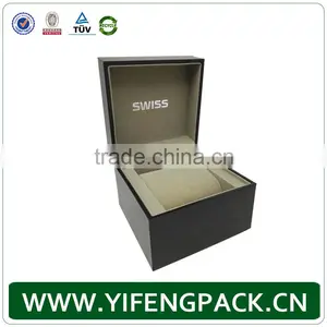 Luxury Wholesale Branded Custom Gift Watch Packaging Box With Pillow, Wrist Display Storage Mens Luxury Leather Watch Box thumbnail-1
