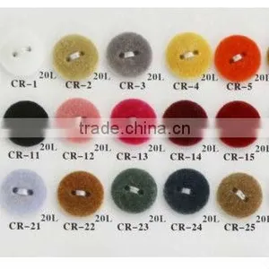 Fashion Colorful Fuzz Planting Woolen Overcoat Button thumbnail-1