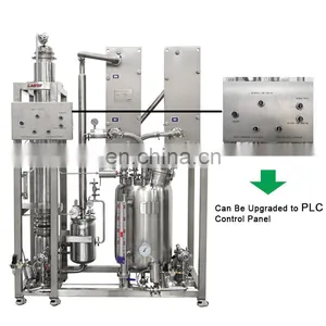 5l 100l 200l 500l 20 Gallon Stainless Steel Single Effect Industrial Price Ethanol Vacuum Falling Film Evaporator System thumbnail-3