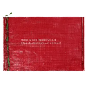 Drawstring Mesh Bag/ PP Plastic Tubular Mesh Net Packing Bags For Vegetable Fruit Packing thumbnail-3