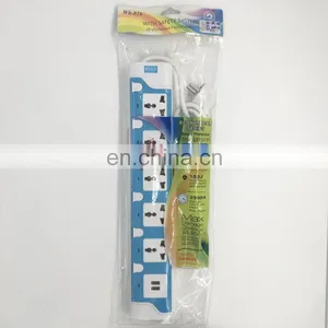 Multiple Power Socket 3m Wire Color Multi Outlet Electrical Extension Socket thumbnail-1