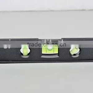 Plastic Spirit Level 6" 8" 9" ABS PP 3vials Torpedo Shape thumbnail-1