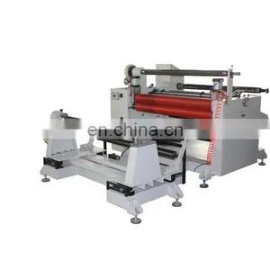 PP PE PC PET PVC Plastic Film Foam Paper Label Sticker Roll to Roll Slitting and Rewinding Machine With Laminating Function thumbnail-1