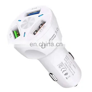 Hot Sale 5V 7A Q3.0 Car Charging Station 3 Ports Usb Fast Car Charger Universal Phone Charger thumbnail-1