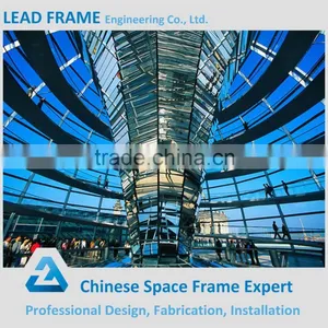 Beautiful Steel Space Truss Space Frame for JIS Building Glass Dome thumbnail-2