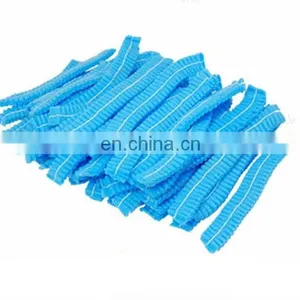 Nonwoven Polypropylene Cleanroom Bouffant Caps Clip Cap 21