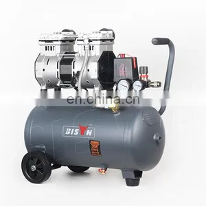 Bison Electric Silent Portable Oil Free Air Compressor 1.1Kw 230V Oil Free Reciprocating Piston Air Compressor thumbnail-2