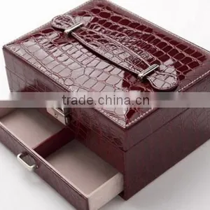 High Quality Faux Leather Jewelry Display Storage Box,makeup Jewelry Box,jewelry Travel Carrying Case thumbnail-3