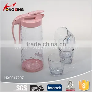 Eco-friendly 2L Plastic Milk Pitcher With Lid & 300ml Cups thumbnail-4