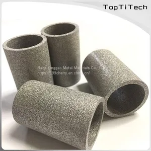 30um Titanium Sintered Porous Metal Filter Tube thumbnail-1