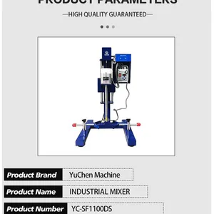 Industrial Mixer Hydraulic Lifting Emulsion Dissolver High Speed Disperser Mixer Paint Mixing Machine thumbnail-1