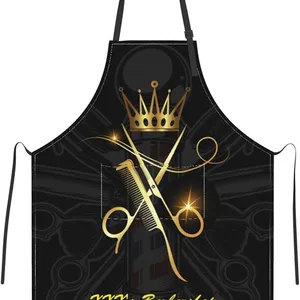 Custom Barber Apron Personalized Barbershop Apron With Pockets thumbnail-1