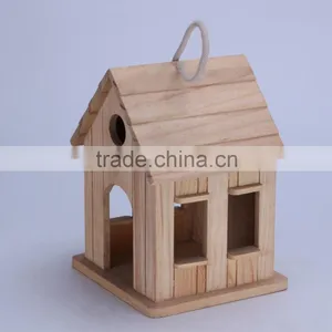 Factory Directly Hot Sale Wooden Imitation Style Bird House Bird Cage thumbnail-1