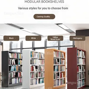 School Bookshelf Single Sided 300mm | HN-SD03 | Thickened Steel Plate | Snap-On Design | Classroom Storage- Professional Supplier thumbnail-5