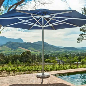 Custom Manufacturer of Brand Promotion Outdoor Umbrellas, All-aluminum Heavy-duty Beach Umbrellas, and Luxurious Courtyard Sunshades thumbnail-3
