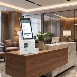 Aonpos APK27 Capacitive Touch Interactive Kiosk High Speed Payment Terminal Fast Food Self-service Terminal thumbnail-1