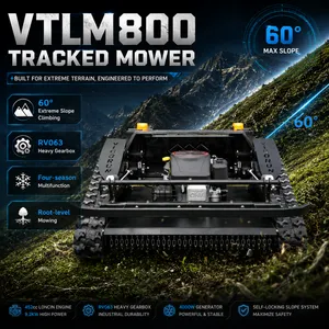 Vigorun VTLM800 Remote Brush Cutter Euro5/EPA 60° Slope Self‑Locking Crawler Lawn Mower Agricultural thumbnail-1