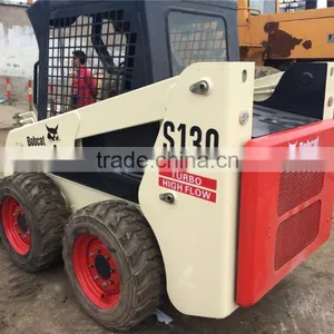Used 2013 Made BOBCAT S130 Compact Skid Steer Loader for Sale thumbnail-3