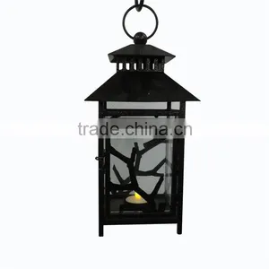 2015 Hot Sale Black Color Candle Lantern for Wedding Decoration thumbnail-2