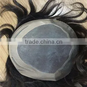 For Black Women Super Thin Skin Toupee Natural Human Hair Womens Toupee Real Hair Toupee thumbnail-5