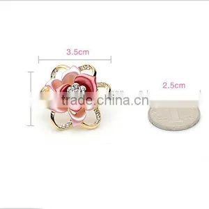 Classic Joker Set Crystal Rhinestone Flower Brooch thumbnail-2