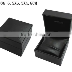 Custom PU Leather Plastic Jewelry Single Watch Box With Pillow Wholesales T1036 thumbnail-1
