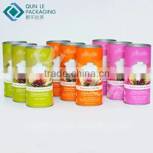 Custom Herbals Tea Paper Tube Box Packaging thumbnail-1