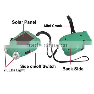 PVC Solar Dynamo Self Charging Flashlight for Kids thumbnail-4