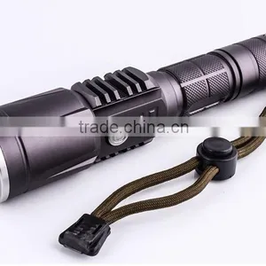 Multifunction USB Outdoor Lighting Defensive Flashlight T6 Zoom Focus LED Flashlight Rechargeable Flashlight thumbnail-1