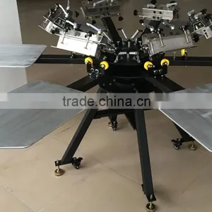 Factory Directly Provided Top Quality Manual 6 Color 6 Station Screen Printer With Micro Registration thumbnail-4