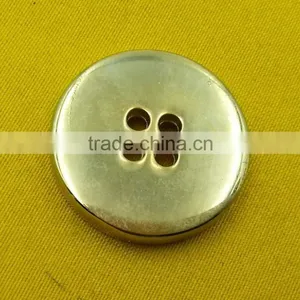Ligh Glod High Gloss NF 4 Holes Sew-on Metal Button For Ladies Wear --- MS3426 thumbnail-3