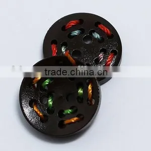 Sedex Audited Factory 2 Pillar Braided Cord Wooden 4 Holes Button thumbnail-3