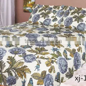 Queen Size Quilt Size Cotton Bedding Set thumbnail-1