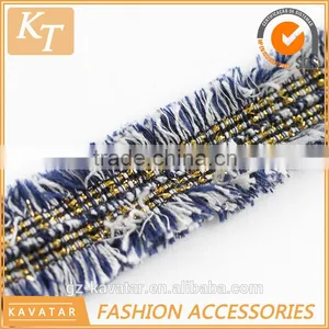 Korean Style Mix Color Fringe Trim With Cheapest Price thumbnail-4