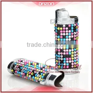 Metal Diamond Lighter Case Bic Lighter Case With Grid Diamond thumbnail-1