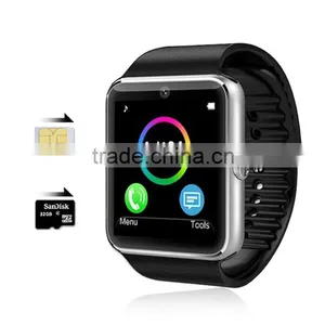 2016 Wholesale Top Selling GT08 Smart Watch With SIM Card ,MTK 6260A IOS Bluetooth Smart Watch GT08 VS DZ09 Android Smart Watch thumbnail-2