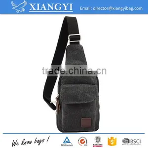 Canvas New Chest Pack Triangle Waist Bag Shoulder Handbag Hiking Outdoor Messenger Bag thumbnail-2