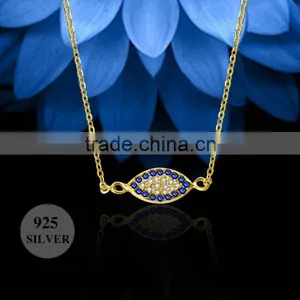Latest Arrival Good Quality Sterling Silver Gold Necklace Designs in 3 Grams From China Manufacturer thumbnail-1