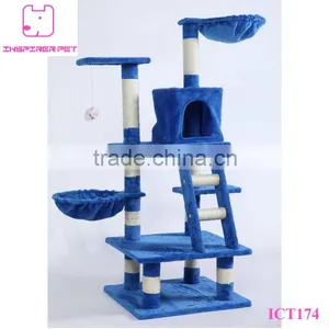48" Cat Tree House Condo Scratcher Cat Climbing thumbnail-1