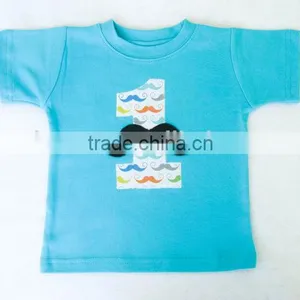 Baby Boys Organic Cotton t Shirts Design of Beard Wholesale thumbnail-1